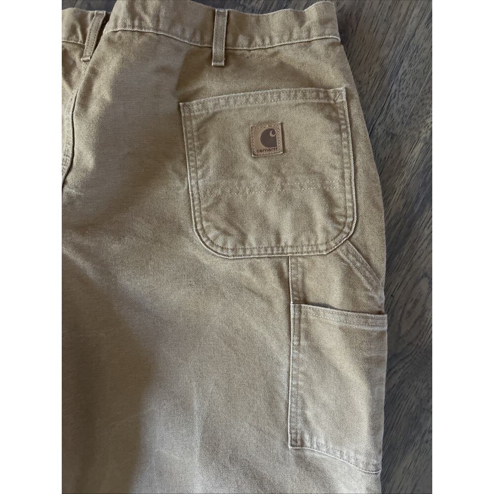 Carhartt Pants Mens 44x30 Brown B11 Original Dungaree Fit Duck Canvas Carpenter - Picture 5 of 7